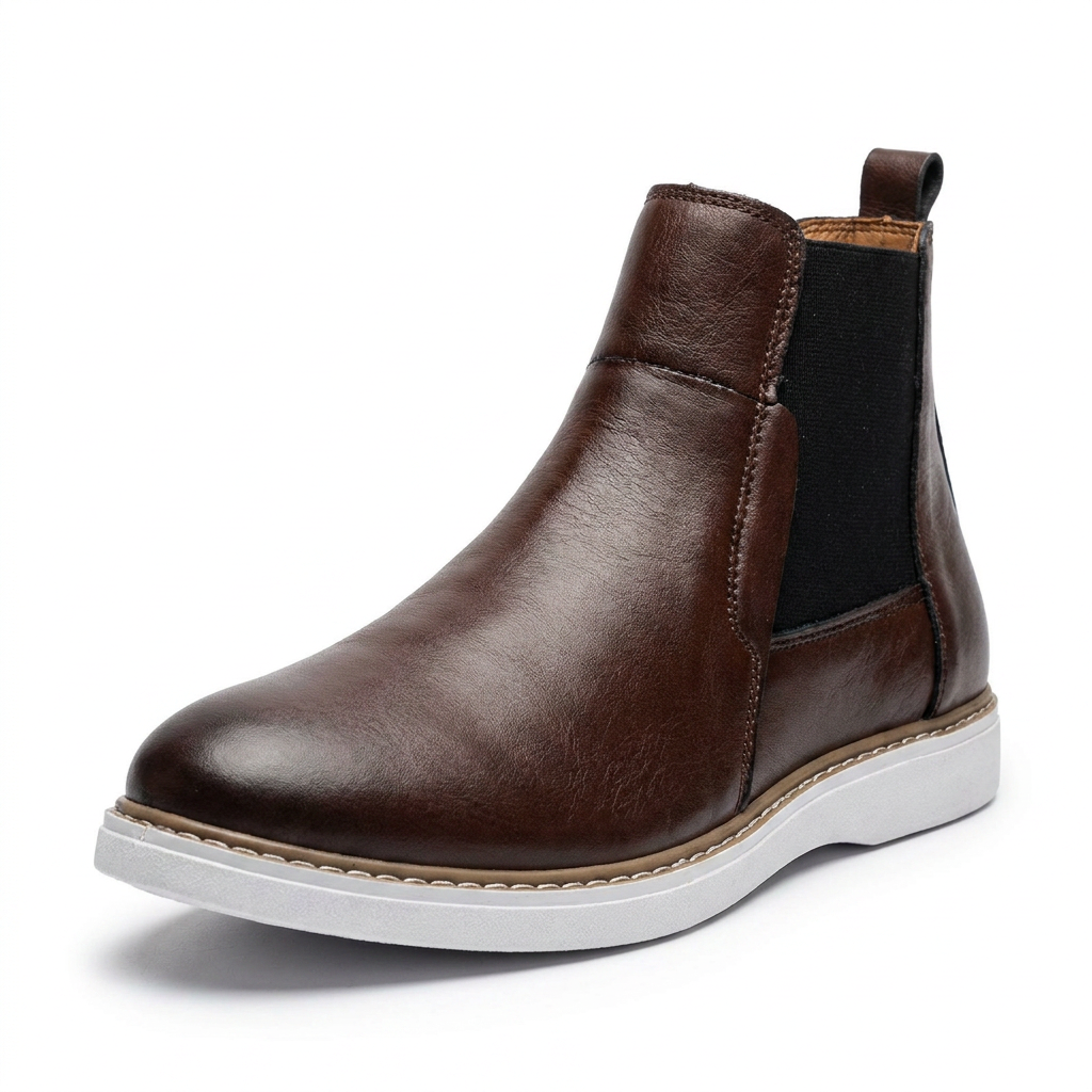 🥾 Bottes en Cuir Luxe Édition