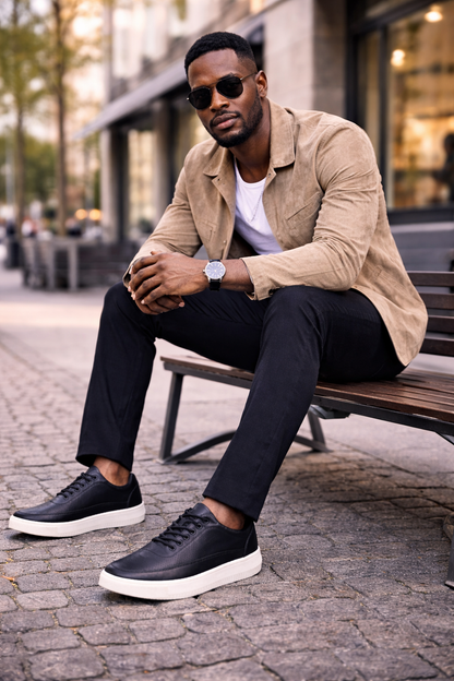 BASKETS EN CUIR PREMIUM – STYLE & CONFORT