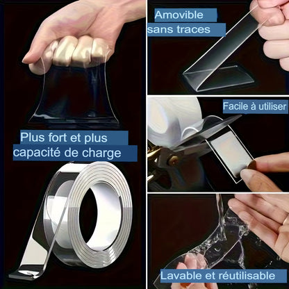 🧲 Super Nano Tape Double Face Ultra Résistante