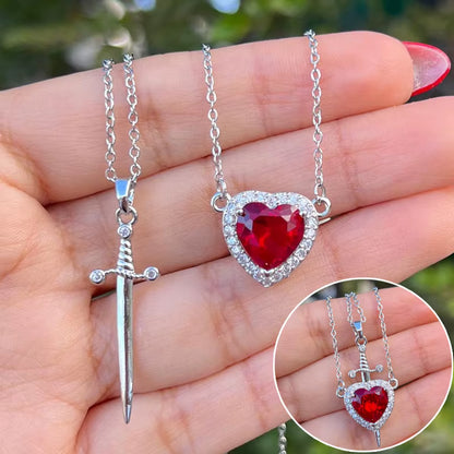 ❤️⚔️ Collier Cœur & Épée