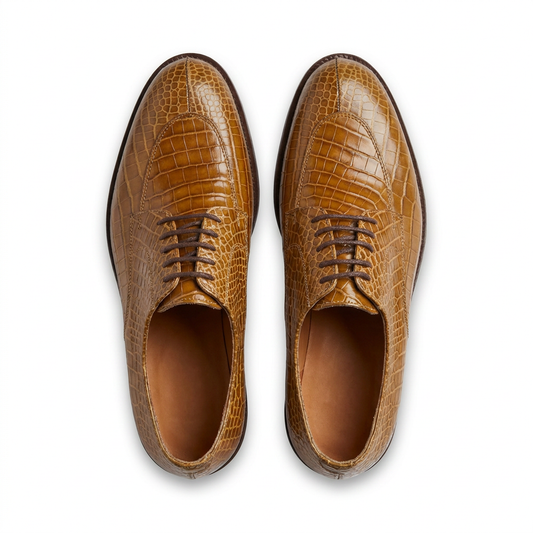 👞 Chaussures Croco Homme en Cuir Premium