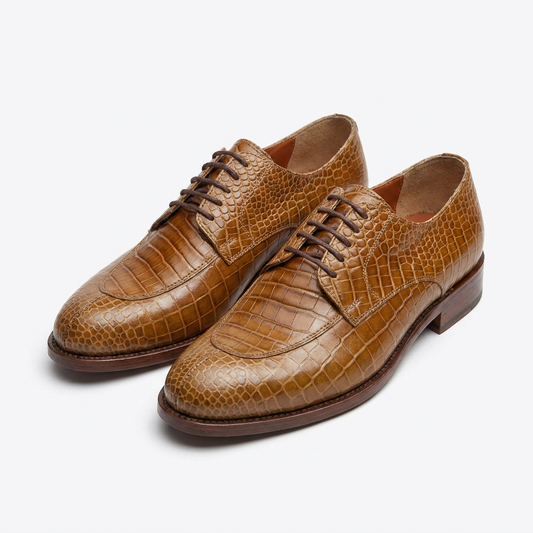 👞 Chaussures Croco Homme en Cuir Premium